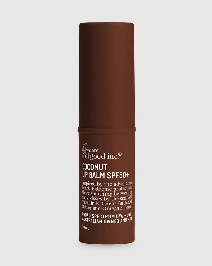 Image of Accessories. Productname: We Are Feel Good Inc Coconut Lip Balm Spf50+ 8Ml Sunscreen Natural - in Natural colour by brand - We Are Feel Good Inc