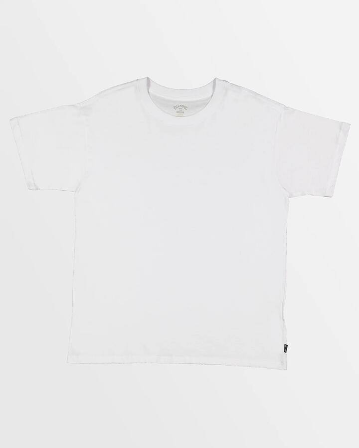 Image of T-Shirts. Product name - Billabong Mens Premium Wave Wash T-Shirt White in White colour by brand - Billabong
