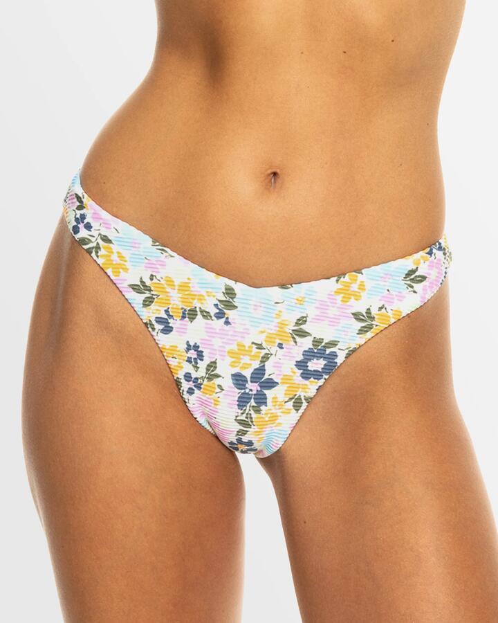 Image of Swimwear. Productname: Roxy - Womens Salma Skimpy Coverage Bikini Bottom - Papaya Ephemere Swim - in Papaya Ephemere Swim colour by brand - Roxy