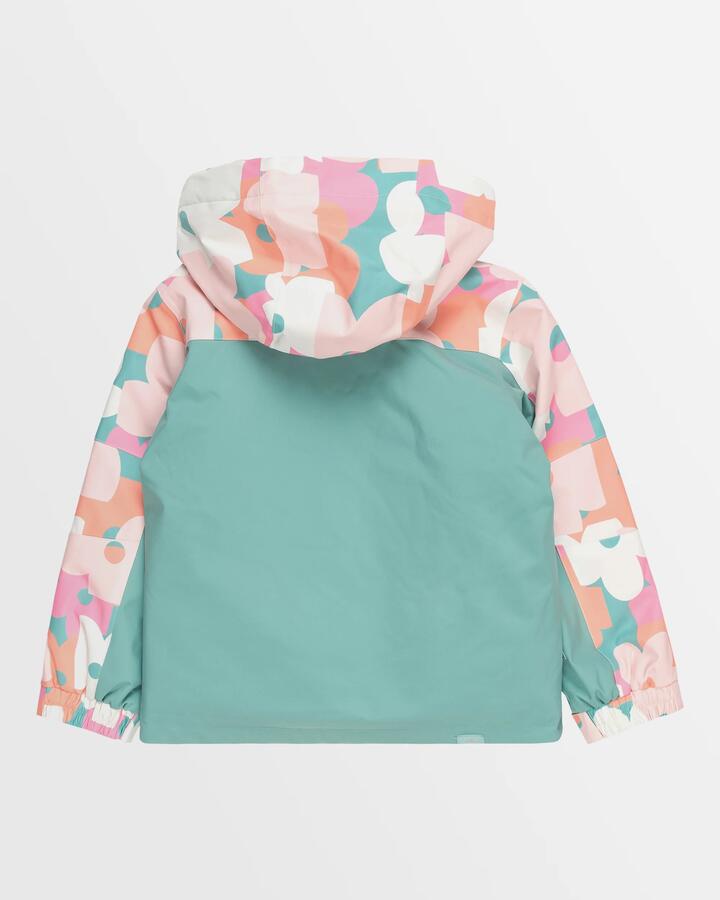 Image of Coats & Jackets. Product name - Roxy Girls 2-7 Snowy Tale Snow Jacket Canton Prima in Canton Prima colour by brand - Roxy