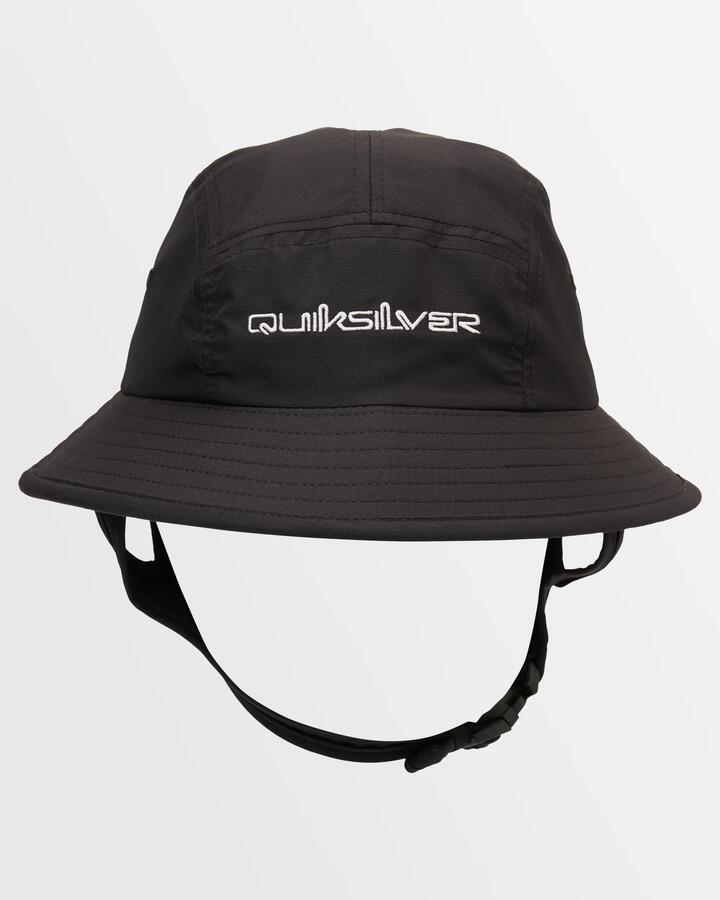 Image of Hats. Product name - Quiksilver Mens Surfari 2.0 Surf Boonie Hat Black/Black in Black/Black colour by brand - Quiksilver