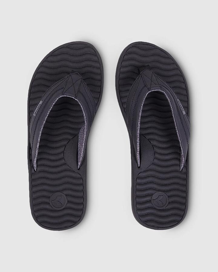 Image of Sandals. Productname: Kustom Mens Quest Thongs Black - in Black colour by brand - Kustom