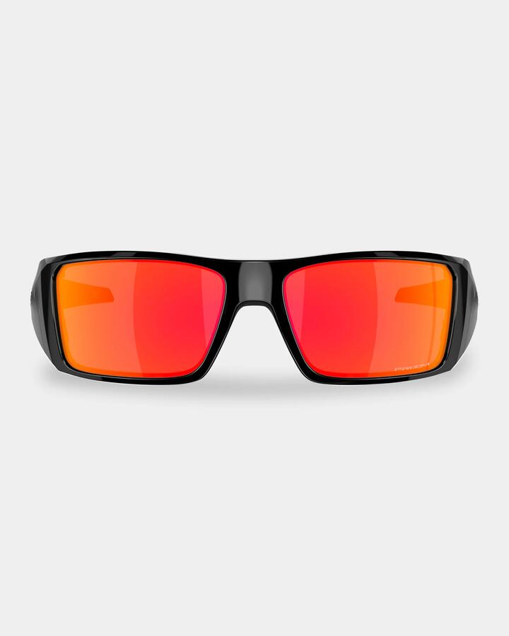 Image of Sunglasses. Product name - Oakley Heliostat Sunglasses Polished Black Ruby in Polished Black Ruby colour by brand - Oakley