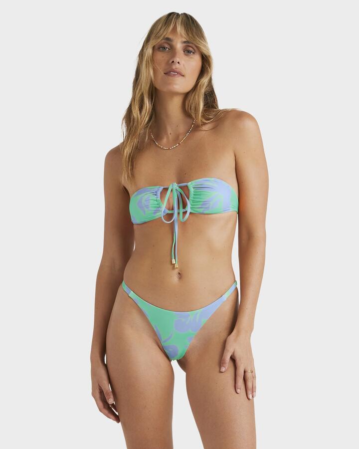 Image of Swimwear. Productname: Billabong Womens Illusion Maya Pant Bikini Bottom Blue Lagoon - in Blue Lagoon colour by brand - Billabong