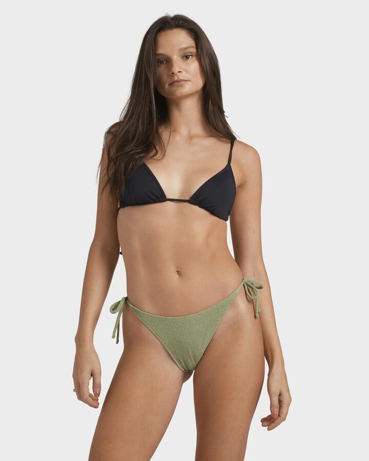 Image of Swimwear. Productname: Roxy - Womens Essaouira Skimpy Coverage Bikini Bottom - Oil Green - in Oil Green colour by brand - Roxy