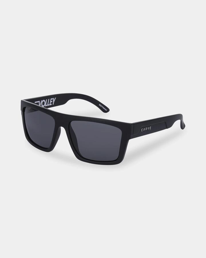 Image of Sunglasses. Productname: Carve - Volley Polarized Sunglasses - Matt Black Polarized - in Matt Black Polarized colour by brand - Carve
