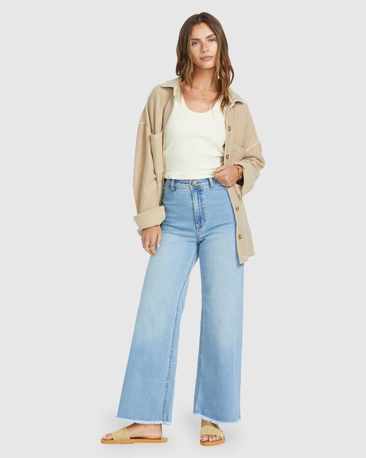 Image of Jeans. Productname: Billabong Womens Free Fall Indigo Denim Jeans Surf Spray - in Surf Spray colour by brand - Billabong