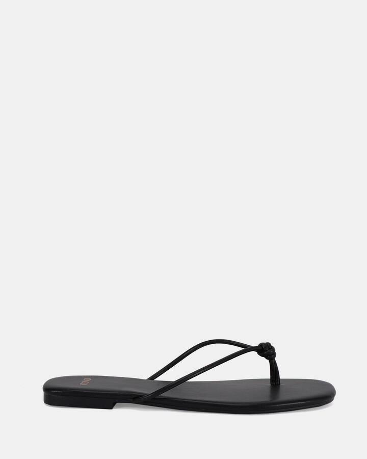 Image of Sandals. Product name - Sapina Women's Thongs BLACK Novo Thongs in Black colour by brand - NOVO