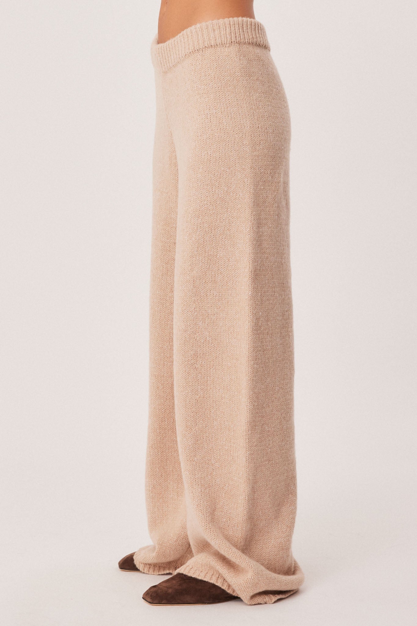 SNDYS ZIA KNIT PANTS (Beige Marl)