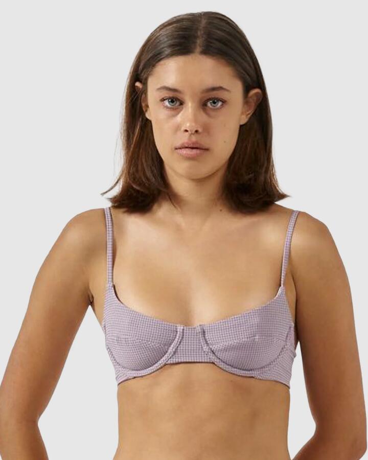 Image of Swimwear. Productname: Thrills Womens Paradise Code Underwire Bikini Top Storm Grey - in Storm Grey colour by brand - Thrills