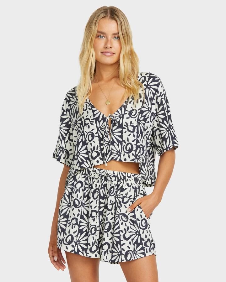 Image of Blouses. Productname: Billabong - Womens Sunflower Blouse - Black Sands - in Black Sands colour by brand - Billabong