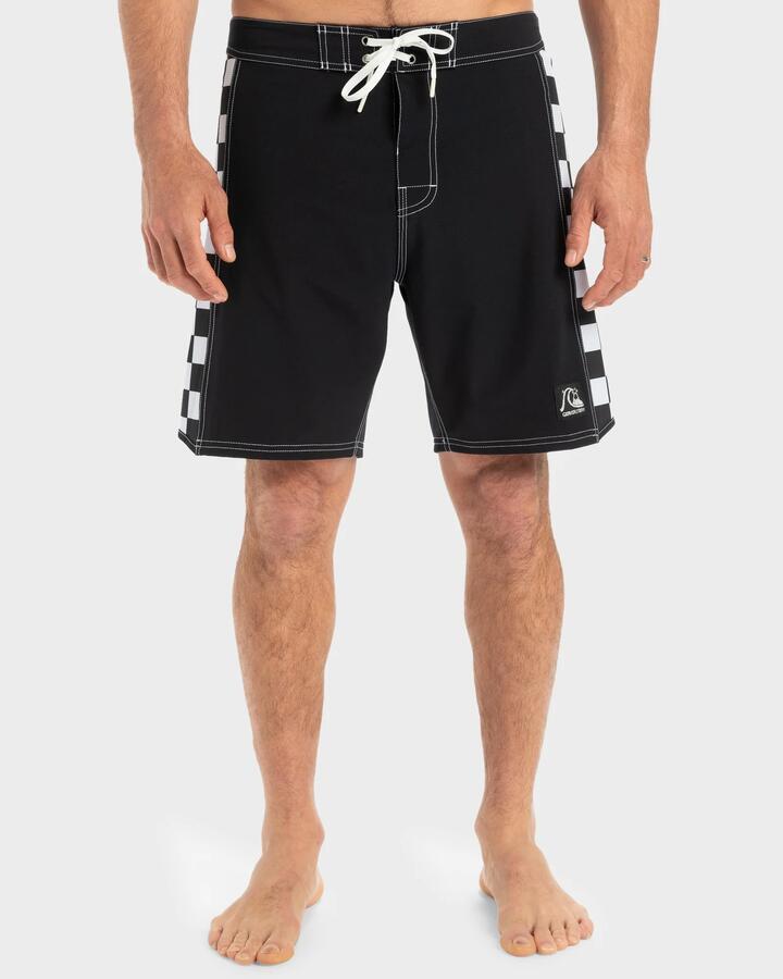 Image of Swimwear. Product name - Quiksilver Mens Original Arch 18" Boardshorts Black in Black colour by brand - Quiksilver