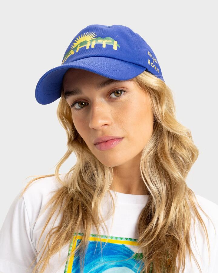 Image of Hats. Product name - Roxy Womens Atlas Cap Dazzling Blue in Dazzling Blue colour by brand - Roxy