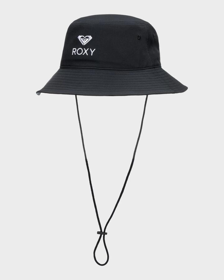 Image of Hats. Product name - Roxy Womens Passion Moon Bucket Hat Anthracite in Anthracite colour by brand - Roxy