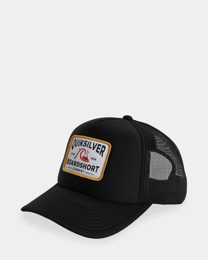 Image of Hats. Product name - Quiksilver Mens Stretched Cap Black in Black colour by brand - Quiksilver