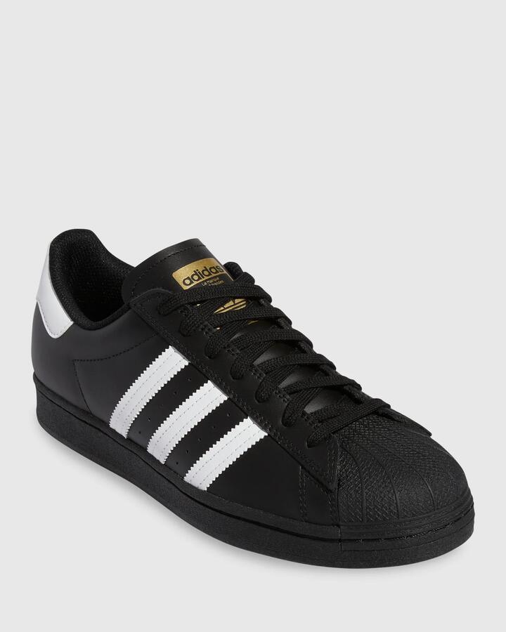 Image of Sneakers. Product name - adidas Superstar Adv Sneakers Black in Black colour by brand - Adidas