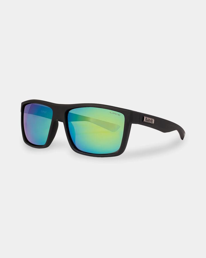 Image of Sunglasses. Productname: Liive Tuban Matt Black Polarised Sunglasses Mirror Matt Black - in Mirror Matt Black colour by brand - Liive