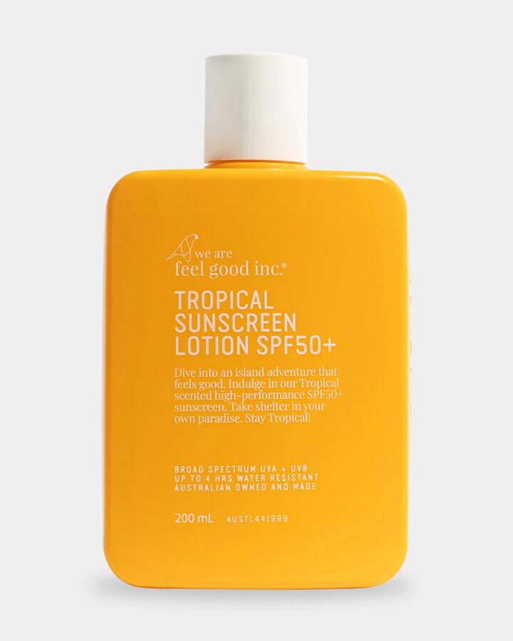 Image of Accessories. Product name - We Are Feel Good Inc Tropical Suncreen Lotion Spf50+ Natural in Natural colour by brand - We Are Feel Good Inc