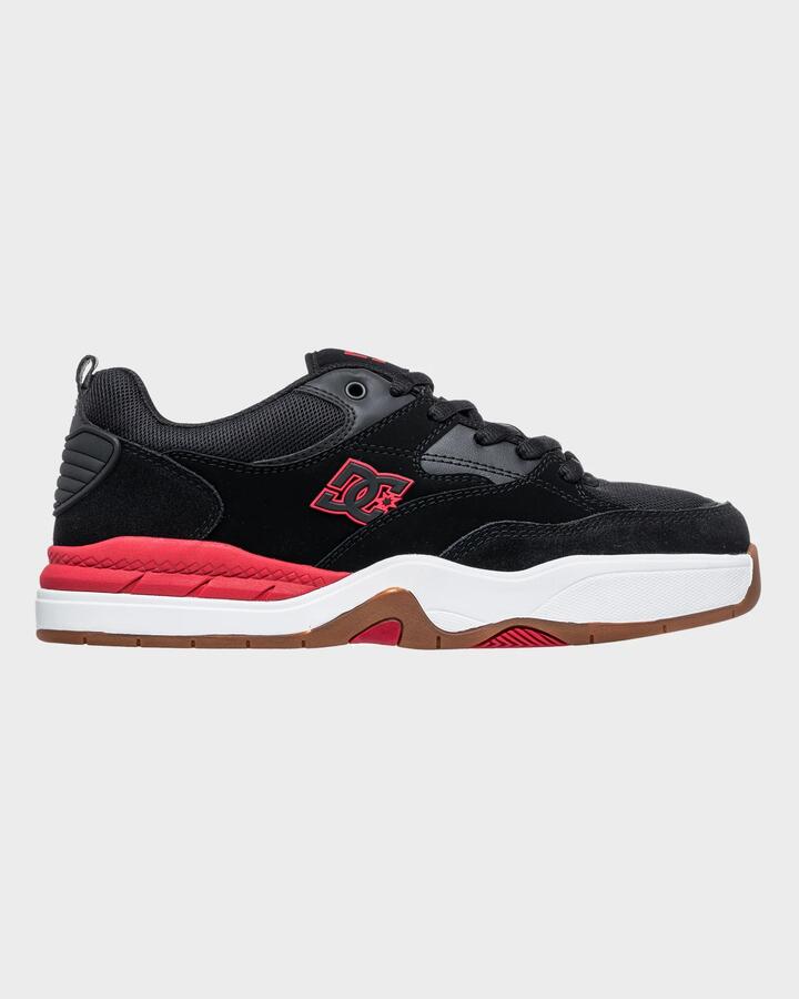 Image of Shoes. Product name - DC Shoes Mens Dc Ascend Skate Shoes Black/Red/Black in Black/Red/Black colour by brand - DC Shoes