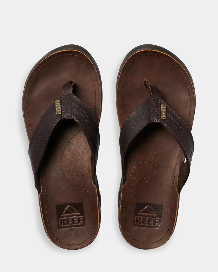 Image of Sandals. Product name - Reef Mens J-Bay 111 Thongs Dark Brown/Dark Brow in Dark Brown/Dark Brow colour by brand - Reef