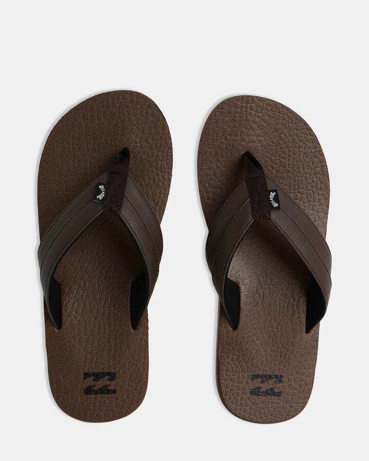 Image of Sandals. Product name - Billabong Mens All Day Impact Cush Thongs Camel in Camel colour by brand - Billabong