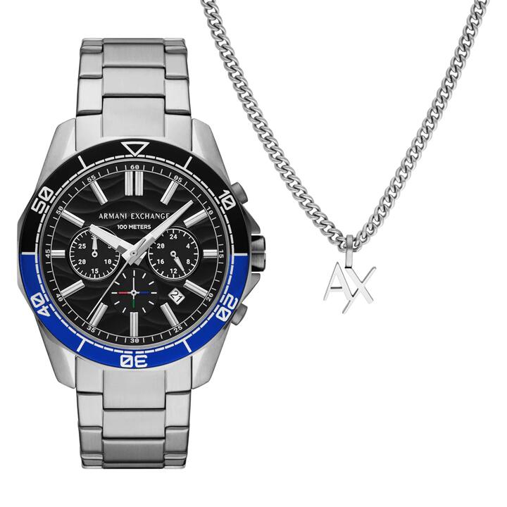Image of Watches. Productname: Armani Exchange Chronograph Stainless Steel Watch AX7166SET in Watch colour by brand - Armani Exchange