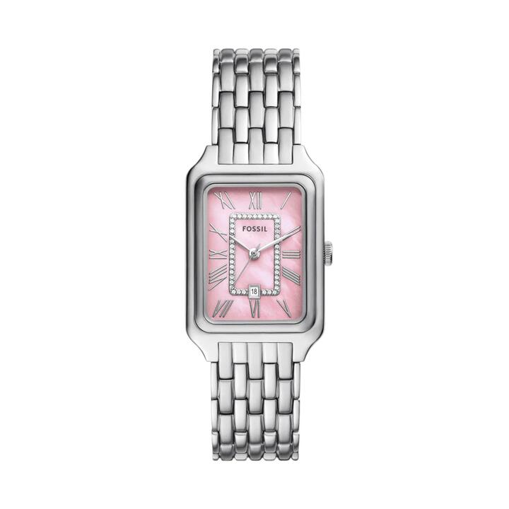 Image of Watches. Productname: Fossil Raquel Three-Hand Date Stainless Steel Watch ES5401 in Watch colour by brand - Fossil