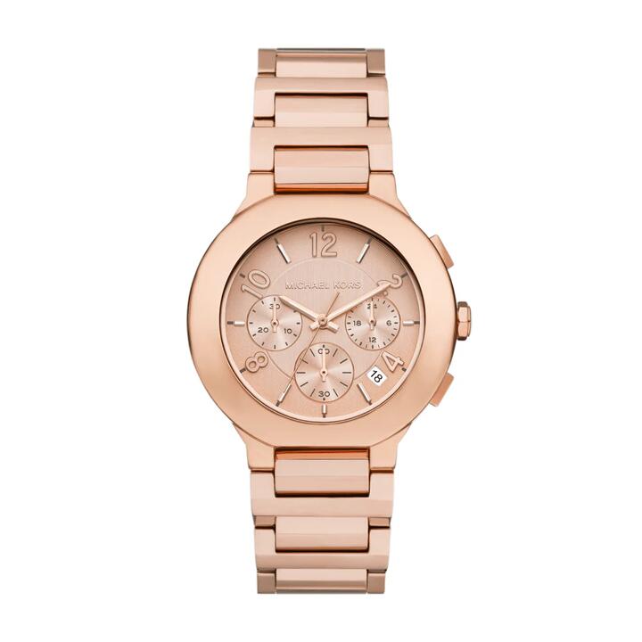 Image of Watches. Productname: Michael Kors Gramercy Chronograph Rose Gold-Tone Stainless Steel Watch MK7521 in Watch colour by brand - Michael Kors