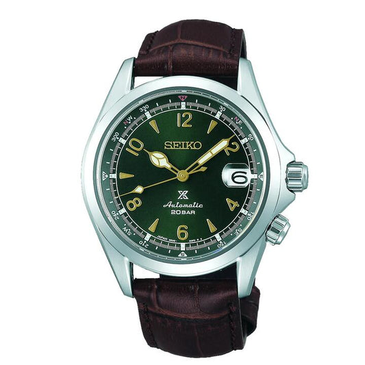 Image of Watches. Productname: Seiko Men's Stainless Steel Green Watch SPB121J in Watch colour by brand - Seiko
