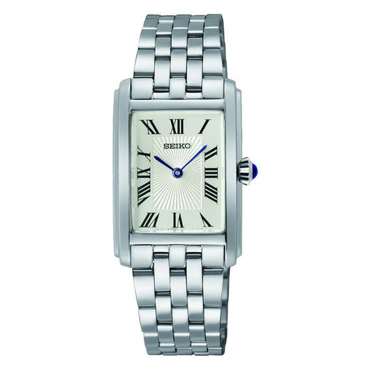 Image of Watches. Productname: Seiko Ladies Stainless Steel Ivory Watch SWR083P in Watch colour by brand - Seiko