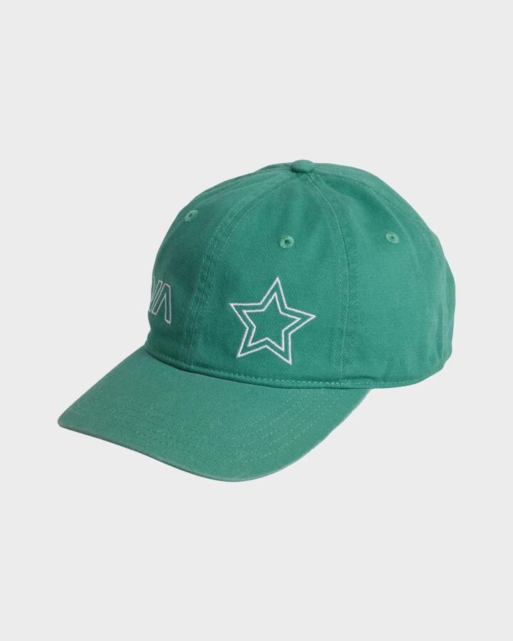 Image of Water Bottles. Productname: RVCA Womens Sport Star Dad Cap Bottle Green - in Bottle Green colour by brand - RVCA