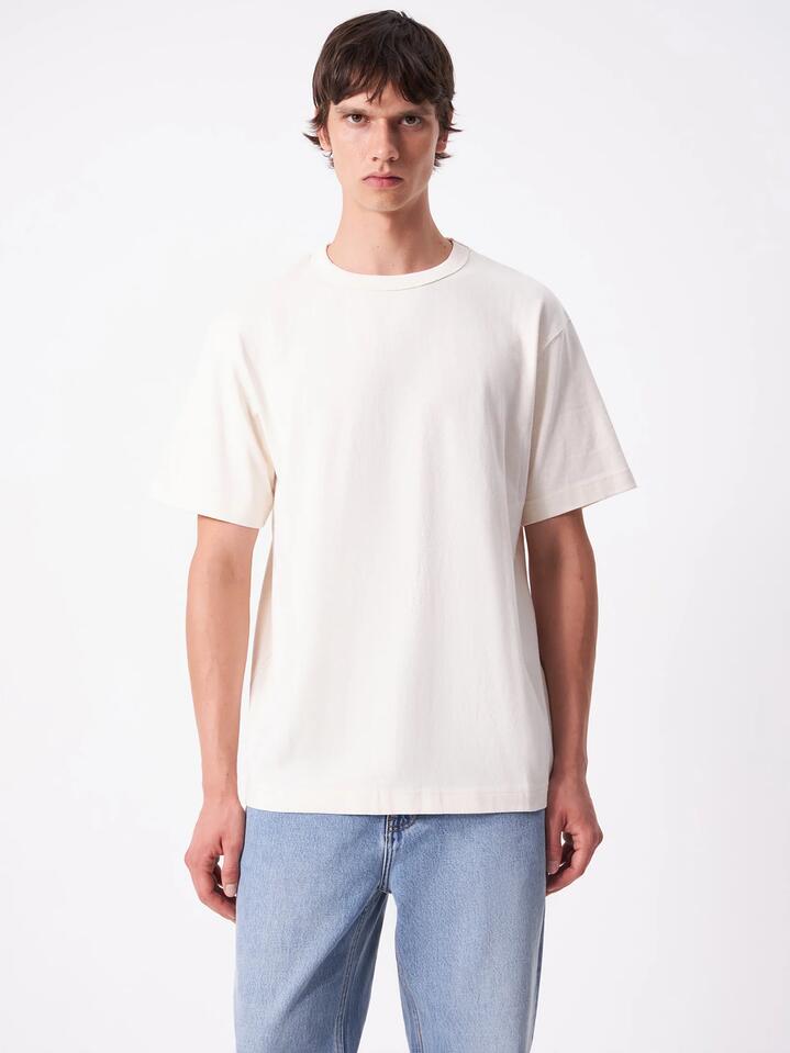 Image of T-Shirts. Productname: Article One Heavyweight Crew T-Shirt in Natural colour by brand - Article One