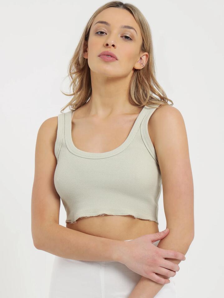 Nude Lucy Hayes Waffle Tank