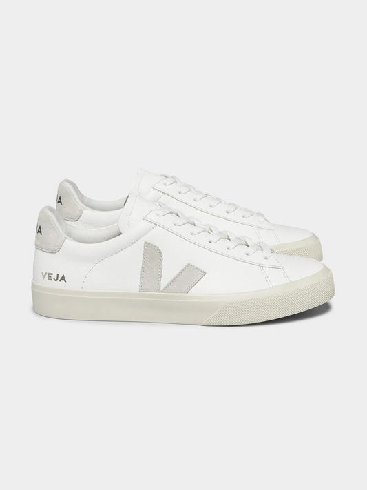 Image of Sneakers. Productname: Veja Unisex Campo Leather Suede Sneakers in White/Beig colour by brand - Veja