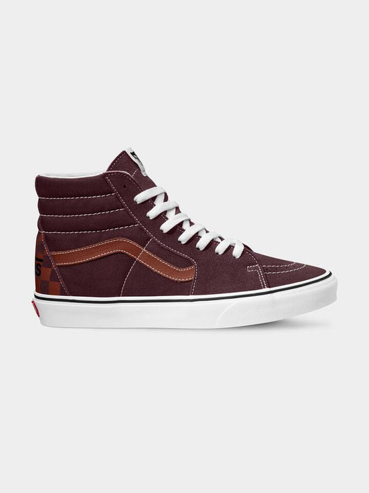Image of Sneakers. Productname: Vans Unisex Sk8-Hi Sneaker in Logo Check Port Royale colour by brand - Vans