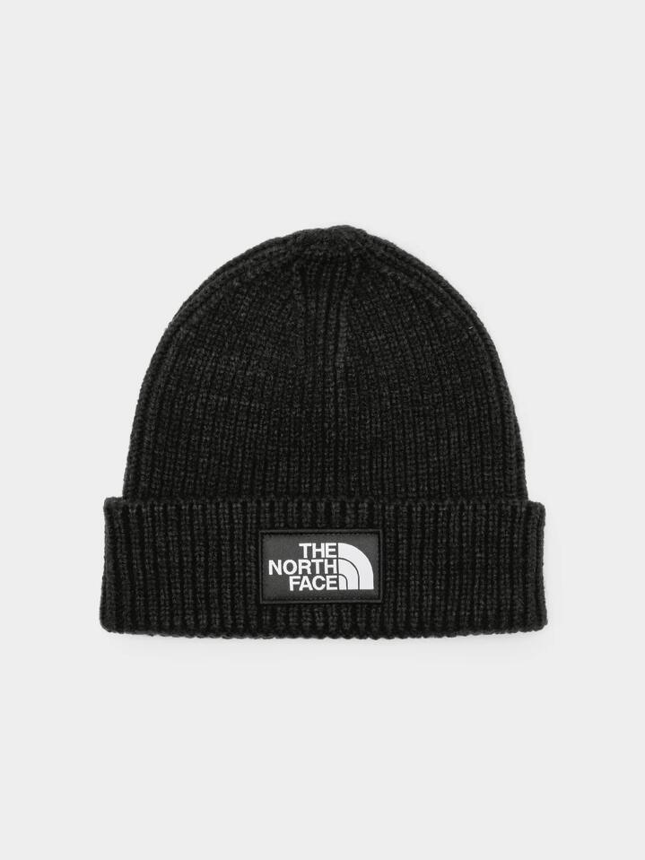 Image of Hats. Productname: The North Face Logo Boxed Cuff Beanie ONE SIZE Black in Black colour by brand - The North Face