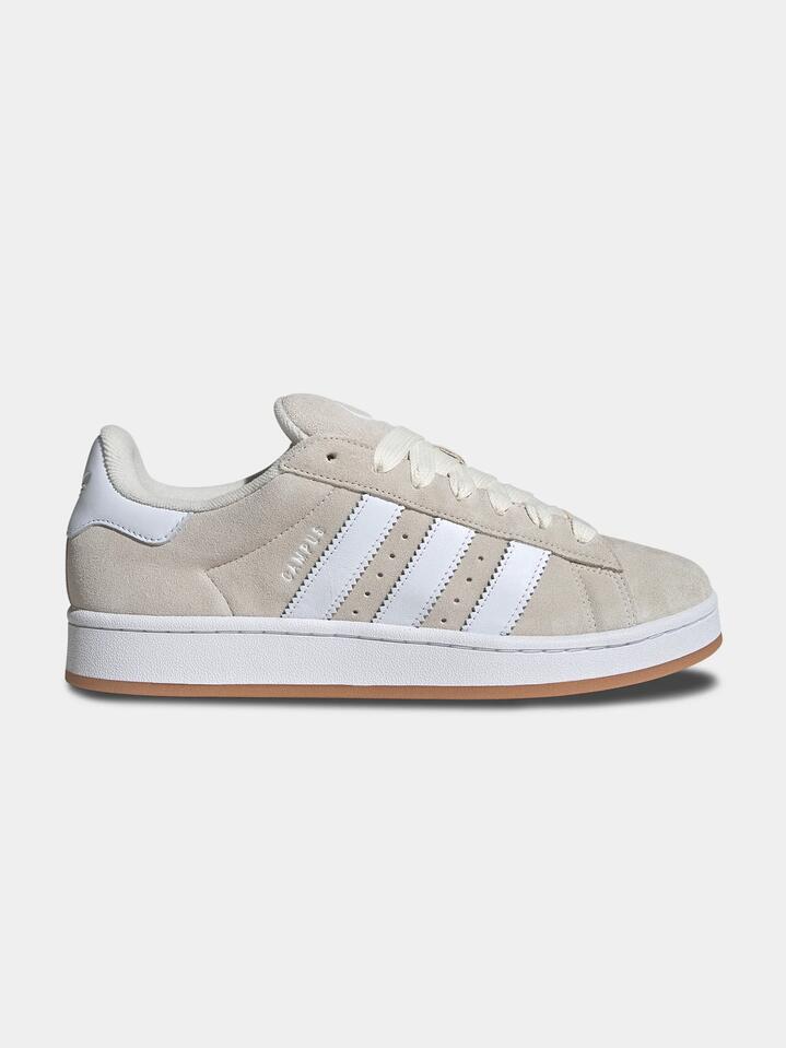 Image of Footwear. Productname: Adidas Unisex Campus 00S in Wonder White/Cloud White/Gum 2 colour by brand - Adidas