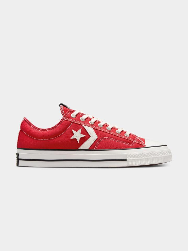 Image of Sneakers. Productname: Converse Unisex Star Player 76 Ox in Red/White/Black colour by brand - Converse
