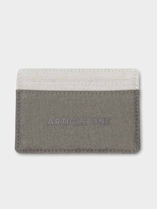 Article One Card Holder - Olive/Tan One (Olive/Tan)