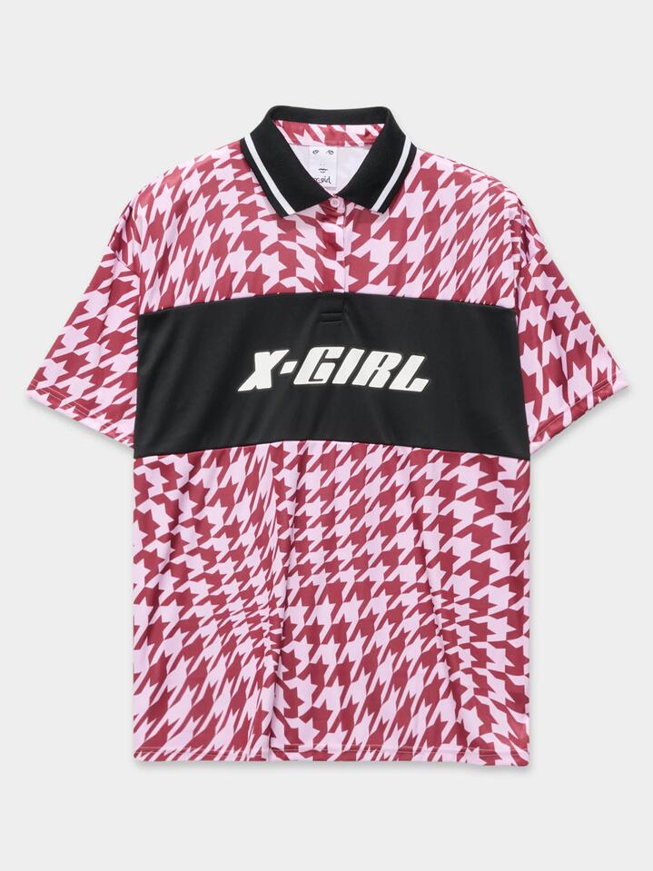 Image of T-Shirts. Productname: Xgirl Football Tee in Pink colour by brand - Xgirl