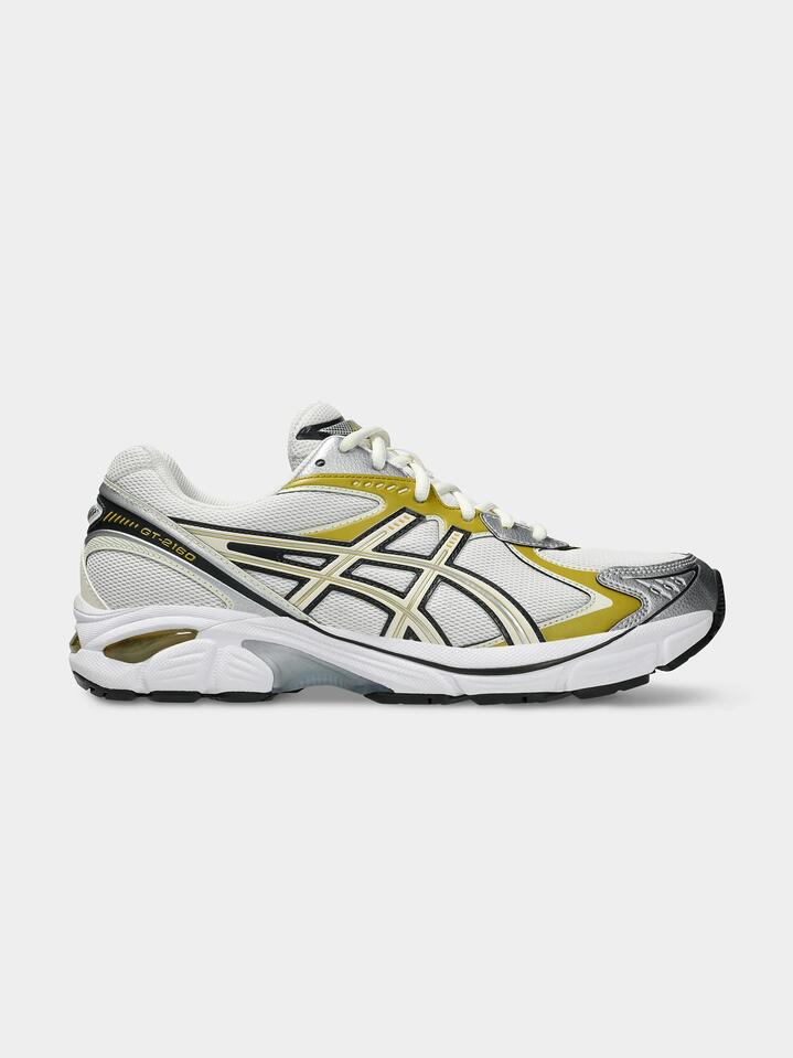 Image of Footwear. Productname: Asics Unisex Gt-2160 in Cream/Dark Mustard colour by brand - Asics