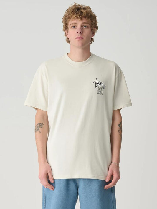 Image of a model wearing Tops. Productname: S-Double Choose Your Weapon Tee in White colour by brand - S-Double