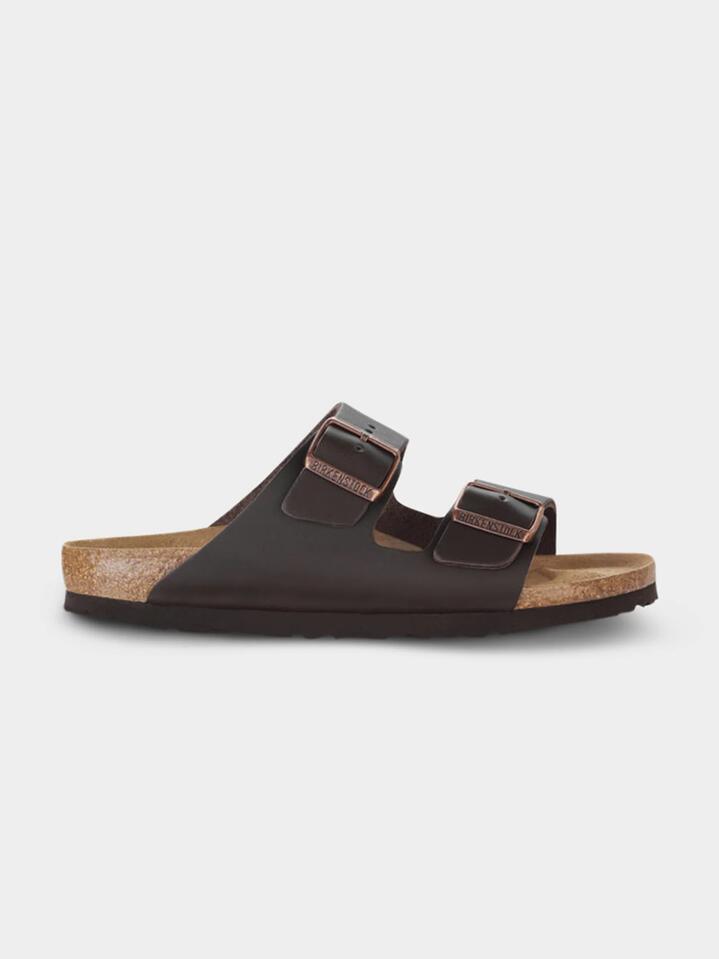 Image of Others. Productname: Birkenstock Arizona Dark Brown Smooth Leather in Dark Brown colour by brand - Birkenstock