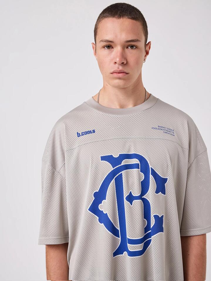 Image of a model wearing Tops. Productname: Barney Cools BC Jersey in Grey colour by brand - Barney Cools