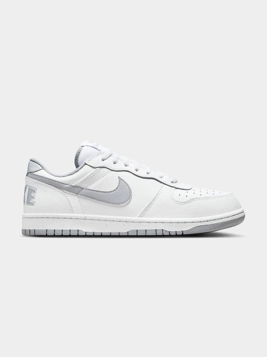 Nike Mens Big Nike Low Sneakers (White/Wolf Grey)
