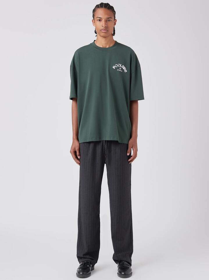 Image of a model wearing Tops. Productname: Barney Cools Better Tee in Forest colour by brand - Barney Cools