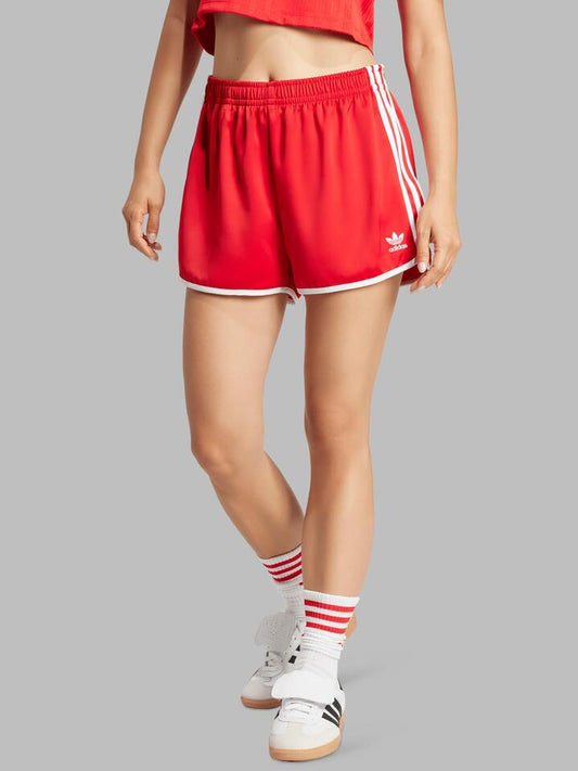 Image of a model wearing Shorts. Productname: Adidas 3S Sprinter Short in Better Scarlet colour by brand - Adidas