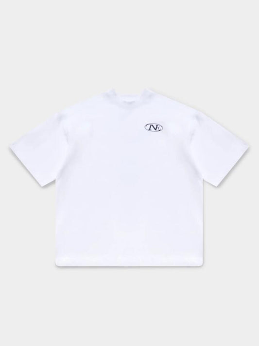 Image of a model wearing Tops. Productname: TNE Timeless Tee in Optic White colour by brand - TNE