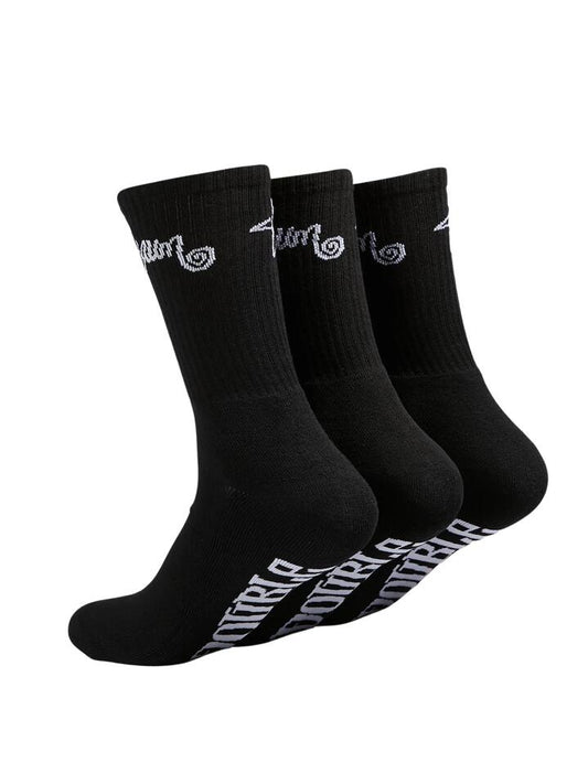 Image of Socks. Productname: S-Double Standard Shawn Sock (3PK) ONE SIZE Black in Black colour by brand - S-Double