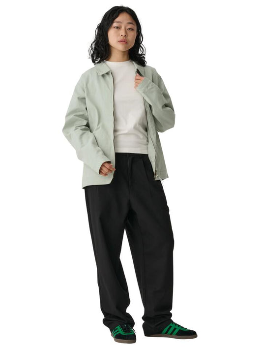 Image of a model wearing Outerwear. Productname: S-Double Womens Unlined Canvas Jacket in SEA FOAM colour by brand - S-Double